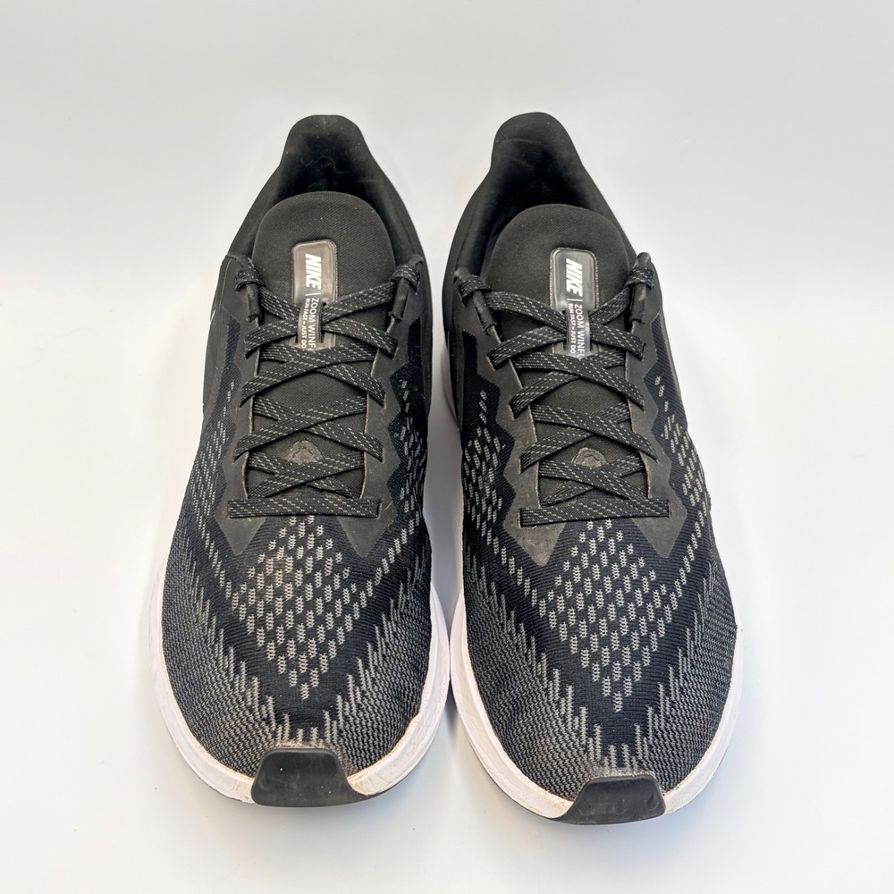 Nike Air Zoom Winflo 6 Mens Running Shoes Black White AQ7497-001 Size 11 - Picture 10 of 15
